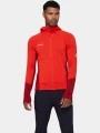 pulover polar pt. barbati Mammut Taiss ML Hooded Jacket rosu 1