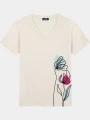 tricou cu maneci scurte pt. femei TBS Melbatee nisip 1