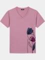 tricou cu maneci scurte pt. femei TBS Melbatee roz 1