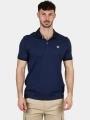 tricou cu guler pt. barbati TBS Milekpol albastru inchis 1