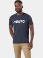 tricou cu maneci scurte pt. barbati Musto M Musto Logo Ss Tee albastru inchis 1
