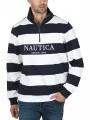 tricou cu maneci lungi si guler pt. barbati Nautica Foxen 1 Zip Top albastru inchis 1