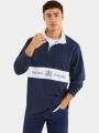 pulover pt. barbati Nautica Reo Rugby Shirt albastru inchis 1
