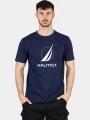 tricou cu maneci scurte pt. barbati Nautica Pollock T-Shirt albastru inchis 1