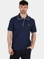 tricou cu guler pt. barbati Nautica Drazen Polo Shirt albastru inchis 1