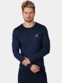 tricou cu maneci lungi pt. barbati Nautica Lionel Long Sleeve T-Shirt albastru inchis 1