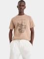 tricou cu maneci scurte pt. barbati Nautica Kanan T-Shirt nisip 1