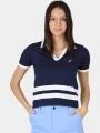 tricou cu guler pt. femei Nautica Sedum Polo Shirt albastru inchis 1