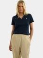 tricou cu maneci scurte pt. femei Nautica Adalynn Polo Shirt albastru inchis 1