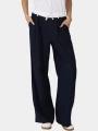 pantaloni cu croiala larga pt. femei Nautica Ontario Pant albastru inchis 1