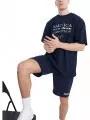 tricou cu maneci scurte pt. barbati Nautica Porter Oversized T-Shirt albastru inchis 1