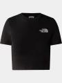 crop top pt. femei The North Face W Ss Essential Cropped Slim Tee negru 1