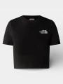 crop top pt. femei The North Face W Essential Cropped Slim Short Sleeve Te negru 1