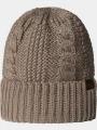 caciula tricotata The North Face W Oh Mega Beanie maro 1
