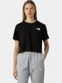 crop top pt. femei The North Face W Simple Dome Cropped Slim Tee negru 1