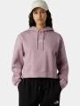pulover cu gluga pt. femei The North Face W Essential Crop Hoodie violet 1