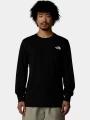 tricou cu maneci lungi pt. barbati The North Face M L/S Easy Tee negru 1