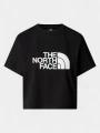 crop top pt. femei The North Face W S/S Easy Relaxed Cropped Tee negru 1