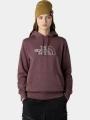 pulover cu gluga pt. femei The North Face W Drew Peak Light Hoodie maro 1