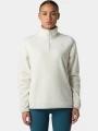 pulover polar pt. femei The North Face W Glacier Fleece 1/4 Zip Jacket alb 1