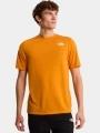 tricou pentru sport, cu maneci scurte pt. barbati The North Face M Bitmap Logo Short Sleeves Tee-Graphic portocaliu 1