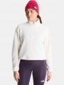 pulover polar pt. femei The North Face W Novelty Logo Glacier 1/4 Zip alb 1
