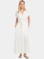 rochie camasa pt. femei O'Neill Lori Maxi Shirt Dress alb 1