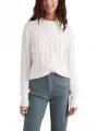 pulover tricotat pt. femei O'Neill Cable Knit Pullover alb 1