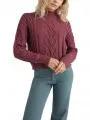 pulover tricotat pt. femei O'Neill Cable Knit Pullover violet 1