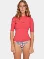 lycra cu maneci scurte pt. femei O'Neill Essentials Skin S/SLV roz 1