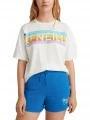 tricou cu maneci scurte pt. femei O'Neill Connective Graphic Long Tshirt alb 1