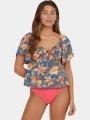 tricou cu maneci scurte pt. femei O'Neill Hughes Woven Top multicolor 1