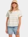 tricou cu maneci scurte pt. femei O'Neill O'Riginals Boxy Stripe T-Shirt verde 1