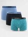 indispensabili pt. barbati O'Neill O'Neill Men Boxershorts Wave 3-Pack verde 1