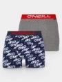 indispensabili pt. barbati O'Neill O'Neill Men Boxer Cutting Logo 2-Pack gri 1