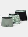 indispensabili pt. barbati O'Neill O'Neill Men Boxer Circle Palm 3-Pack verde 1