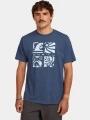 tricou cu maneci scurte pt. barbati O'Neill O'Neill Melange Front Print T-Shirt albastru inchis 1