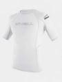 lycra cu maneci scurte pt. barbati O'Neill Basic Skins S/S Rash Guard alb 1
