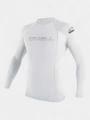 lycra cu maneci lungi pt. barbati O'Neill Basic Skins L/S Rash Guard alb 1