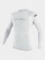 lycra cu maneci lungi O'Neill Youth Basic Skins L/S Rash Guard alb 1
