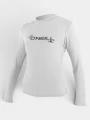 lycra cu maneci lungi pt. femei O'Neill Wms Basic Skins L/S Sun Shirt alb 1
