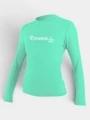 lycra cu maneci lungi pt. femei O'Neill Wms Basic Skins L/S Sun Shirt verde deschis 1