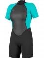 imbracaminte din neopren, cu maneci scurte pt. femei O'Neill WMS REACTOR-2 2MM BACK ZIP S/S SPRING  negru 1