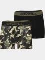 indispensabili pt. barbati O'Neill Men boxer O'Neill camouflage & plain 2-pack oliv 1