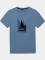 tricou cu maneci scurte pt. barbati TBS Omaritee albastru 1