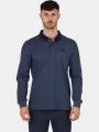 tricou cu maneci lungi si guler pt. barbati TBS Pekanpol albastru inchis 1