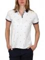 tricou cu guler pt. femei TBS Rayanpol alb 1