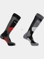 ciorapi de schi Salomon Socks S/AcceSS 2-Pack gri 1