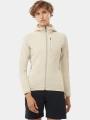 pulover polar pt. femei Salomon Essential Ltwarm Fz HD W nisip 1