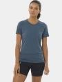 tricou pentru sport, cu maneci scurte pt. femei Salomon Cross Run Ss Tee W albastru inchis 1